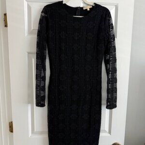 Melissa Odabash black crocheted lace dress